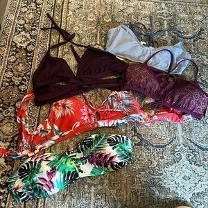 NWT 5 target bikini tops